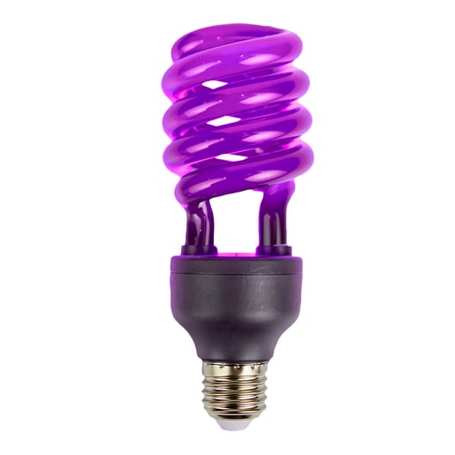 Foco Fluorescente TECNOLITE Negro 20W Ultravioleta