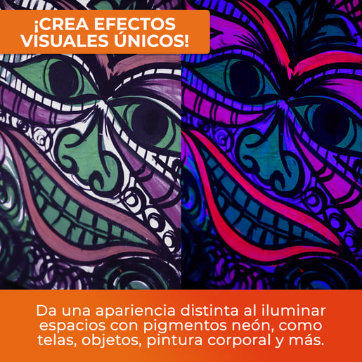 Foco Fluorescente TECNOLITE Negro 20W Ultravioleta