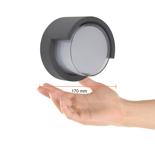 Lámpara de Pared TECNOLITE COPEINA I Gris 15W Luz cálida