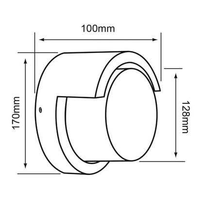 Lámpara de Pared TECNOLITE COPEINA I Gris 15W Luz cálida