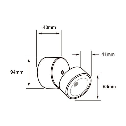 Lámpara de Pared TECNOLITE PROCYON Gris 10W Luz cálida
