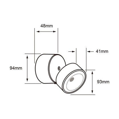 Lámpara de Pared TECNOLITE PROCYON Gris 10W Luz cálida