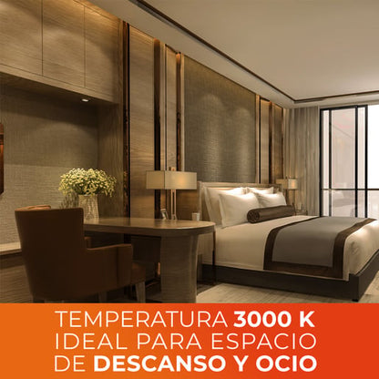Foco LED TECNOLITE Blanco 9W Luz cálida