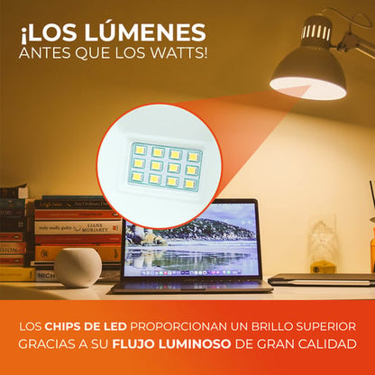 Foco LED TECNOLITE Blanco 9W Luz cálida