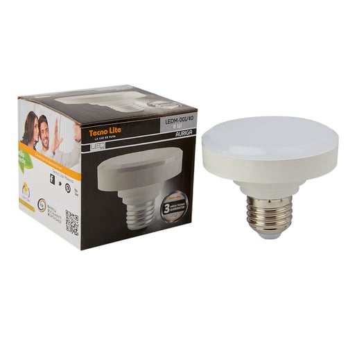 Foco LED TECNOLITE Blanco 9W Luz neutra