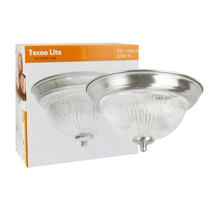 Plafón de Techo TECNOLITE LENO III Plateado 30W No incluye foco
