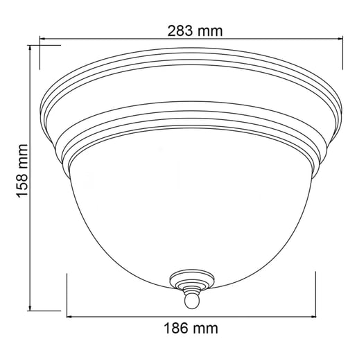 Plafón de Techo TECNOLITE LENO III Plateado 30W No incluye foco