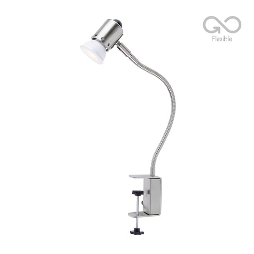 Lámpara de Escritorio TECNOLITE BELLA I Plateado 3W Luz cálida