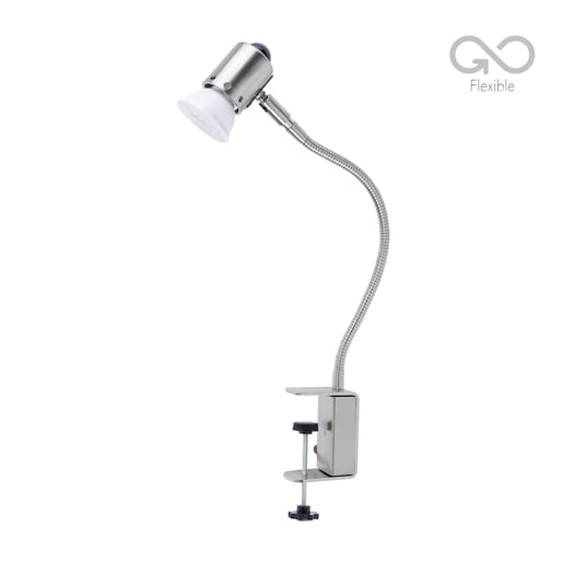 Lámpara de Escritorio TECNOLITE BELLA I Plateado 3W Luz cálida