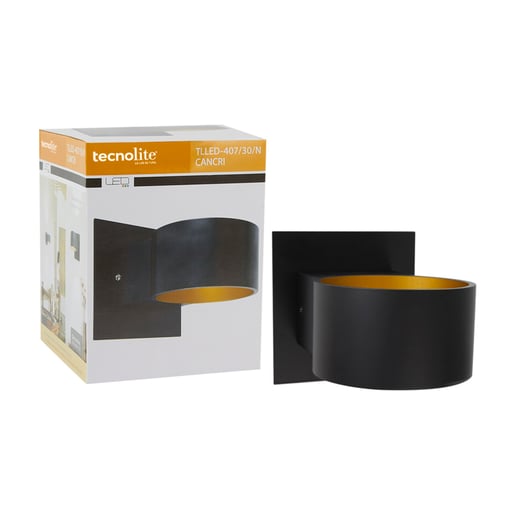 Lámpara Decorativa TECNOLITE CANCRI Negro 5.5W Luz cálida