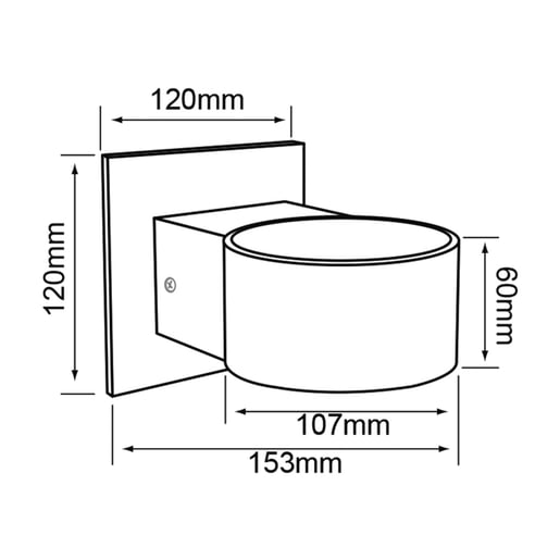 Lámpara Decorativa TECNOLITE CANCRI Negro 5.5W Luz cálida