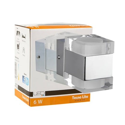 Lámpara Decorativa TECNOLITE FONTANA Cromado 6W Luz cálida