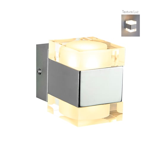Lámpara Decorativa TECNOLITE FONTANA Cromado 6W Luz cálida
