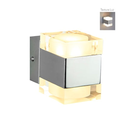 Lámpara Decorativa TECNOLITE FONTANA Cromado 6W Luz cálida