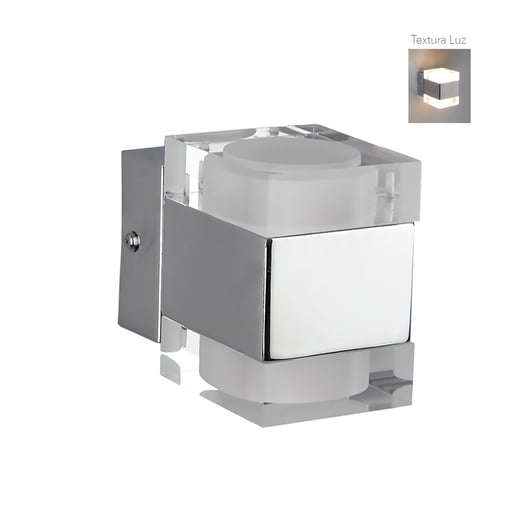 Lámpara Decorativa TECNOLITE FONTANA Cromado 6W Luz cálida