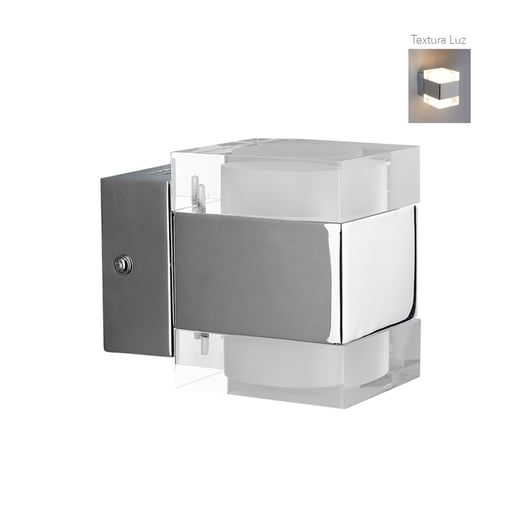 Lámpara Decorativa TECNOLITE FONTANA Cromado 6W Luz cálida